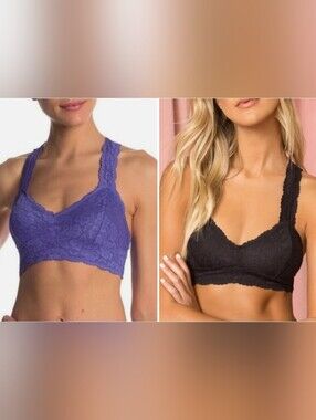 2 FP~ Galloon Lace Racerback Bras